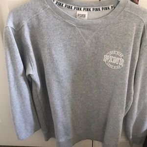 pink crew neck